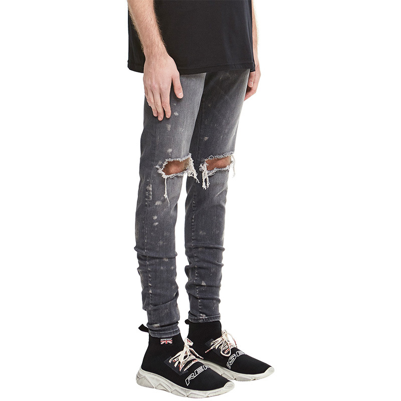 Shattered paint stretch jeans – NeedleJean
